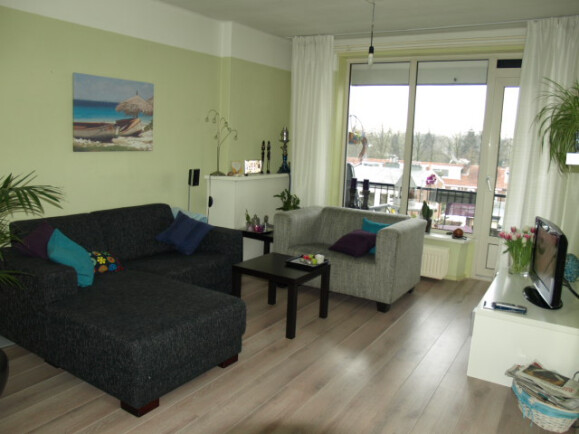 Woonkamer met deur naar balkon